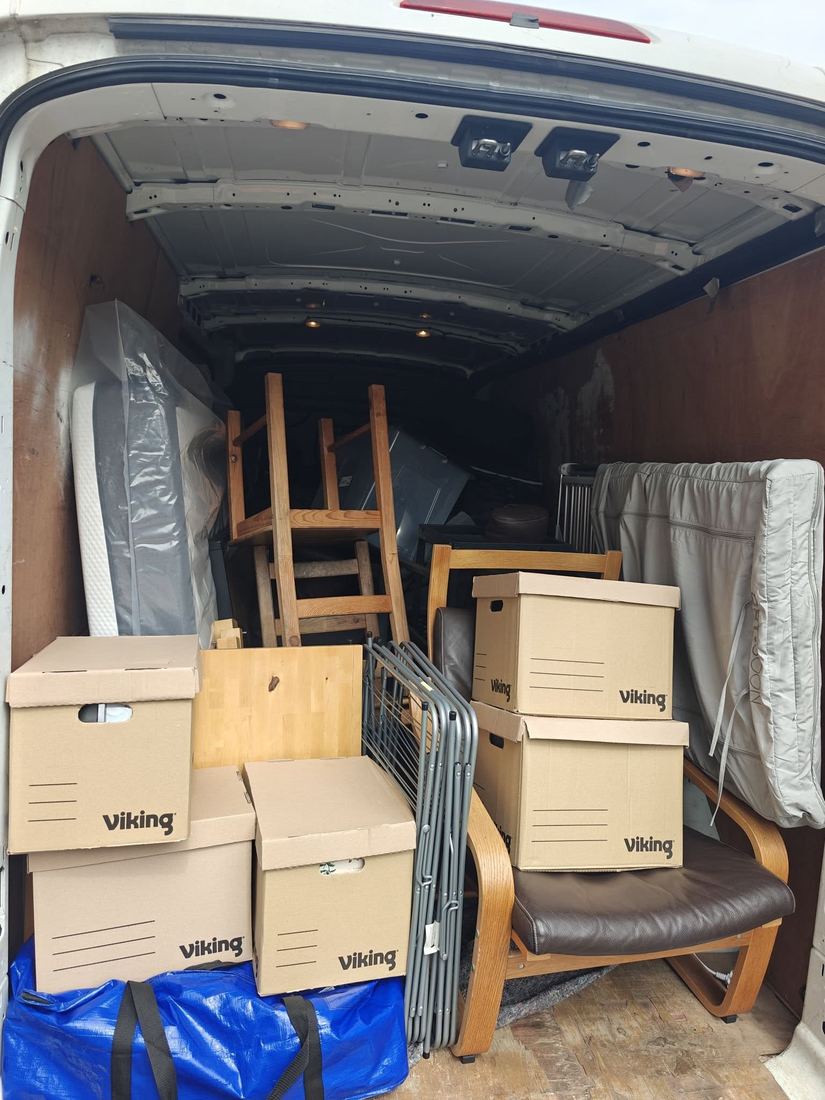 Kittoe Removals and Waste - fully loaded removals van